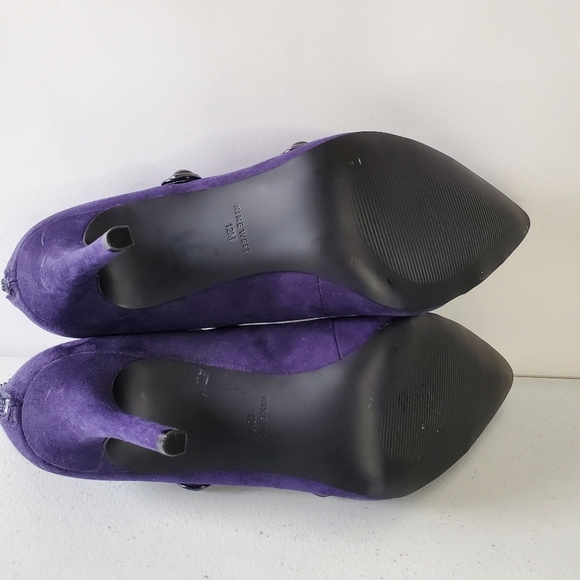 Nine West Jevneo Strappy Pumps Size 12 High Heel Back Zip Shoes Stiletto - Picture 11 of 16